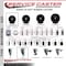 Service Caster 3'' SS Soft Rubber Wheel Swivel 1-1/2'' Expanding Stem Caster SCC-SSEX20S314-SRS-112 - alternate 4